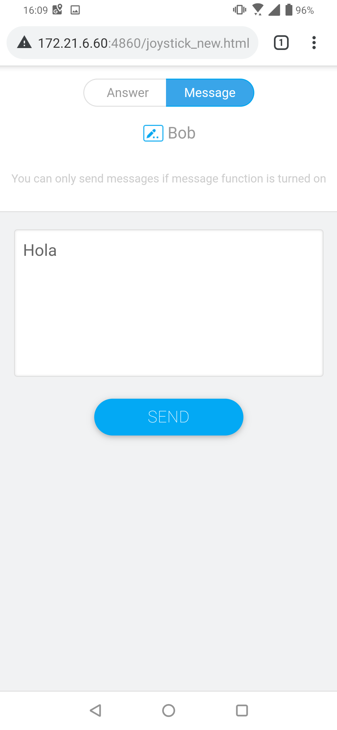 Enter your message